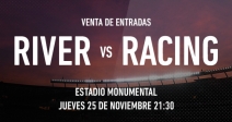 Atento River: habrá venta de entradas para el partido vs. Racing